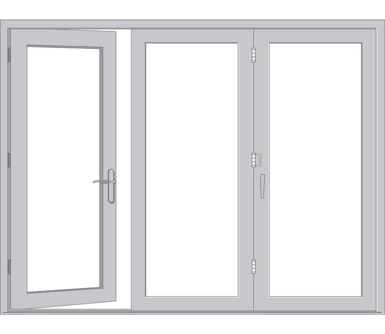 Eau Claire Pella Architect Reserve Series Contemporary Bifold Patio Door