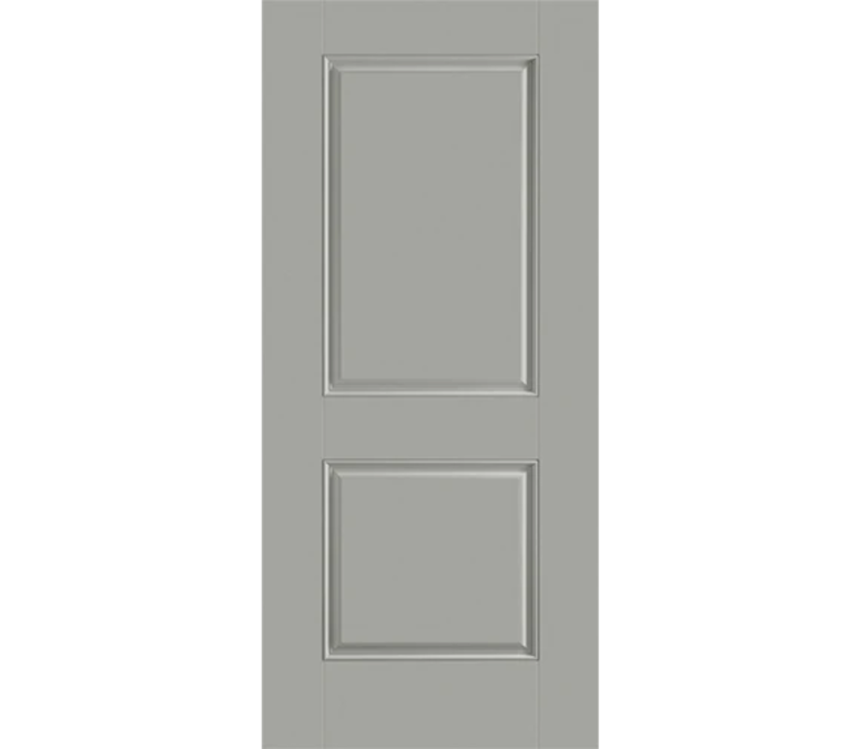 Eau Claire Two Panel Square Fiberglass Entry Door